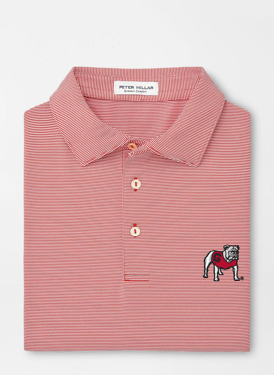 FINAL SALE - UGA Standing Dawg Jubilee Performance Jersey Polo Red3