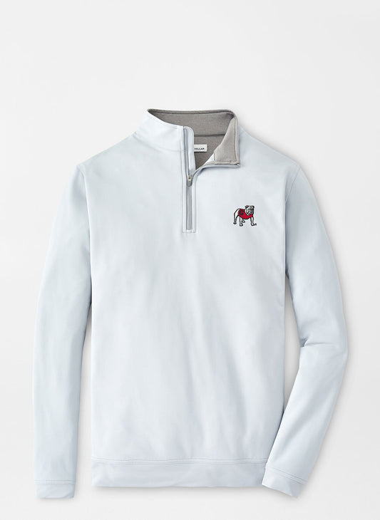 FINAL SALE - UGA Standing Dawg Perth Performance Quarter-Zip British Grey