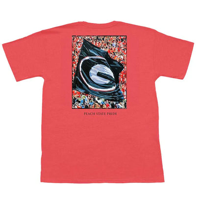 FINAL SALE - Sanford Stadium Flag Short Sleeve Pocket Tee