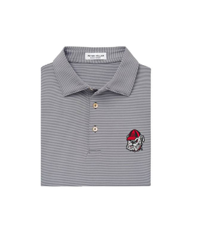 FINAL SALE - UGA Bulldog Head Jubilee Performance Jersey Polo Iron