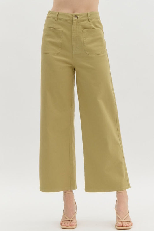 High Waisted Wide Leg Pant